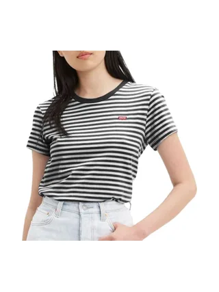 T-Shirt Noir/Blanc Femme Levi's Perfect 1
