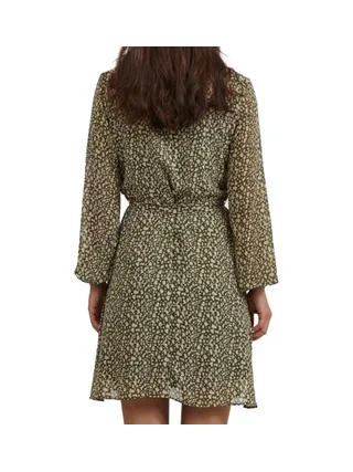 Robe Imprimée Kaki Femme Vila Viadeline 2