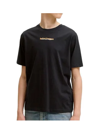 T-Shirt Noir Garçon Jack & Jones Jjcity 1