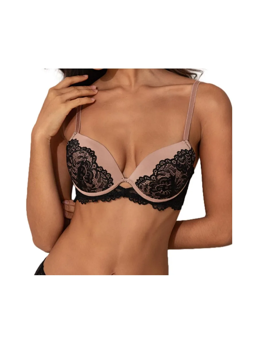 Soutien-Gorge Noir/Rose Femme Les Petites Bombes Echo 2