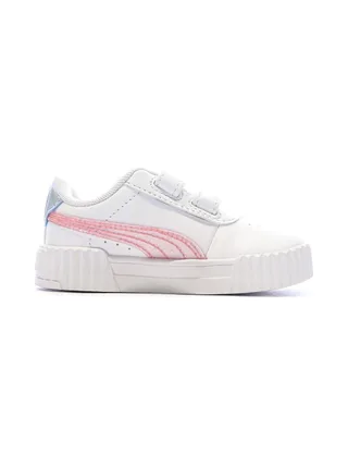 Baskets Blanche Fille Puma Carina 3.0 Blurry Dr 2