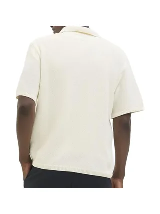 Chemise en Maille Écru Homme Jack & Jones Summer Pocket 2