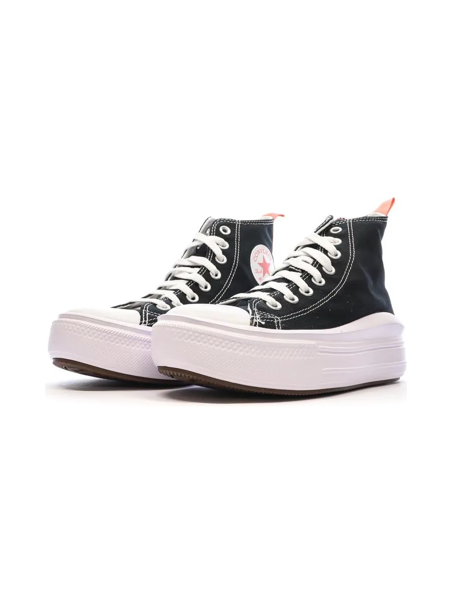Baskets Noir/Rose Femme Converse All Star Move Platform 7