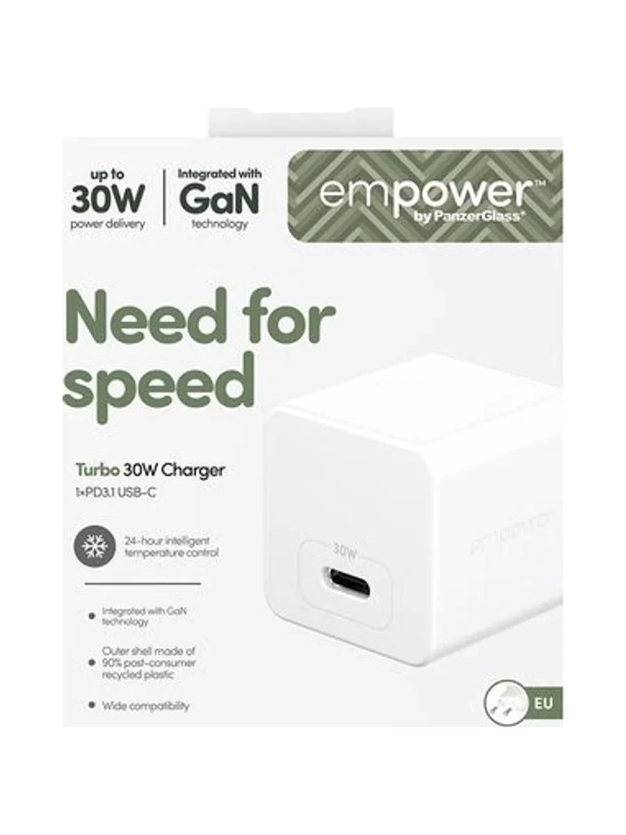 PGE Turbo 30W Charger Single USB-C EU W 3