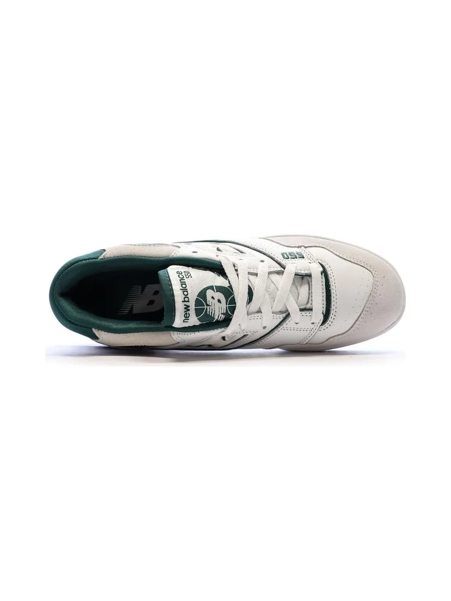 Baskets Blanches/Vertes Homme New Balance BB550 5