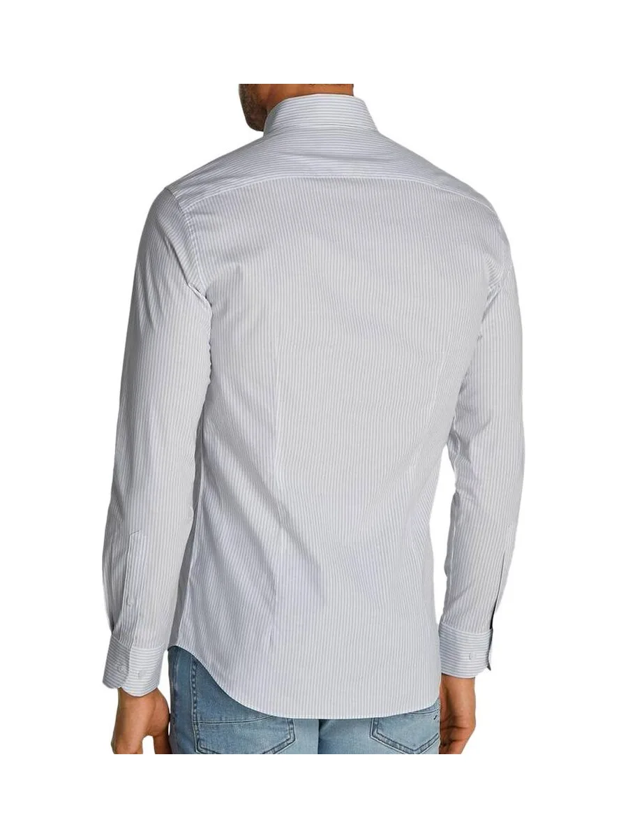 Chemise Blanche/Bleu Homme Tommy Hilfiger Poplin 3