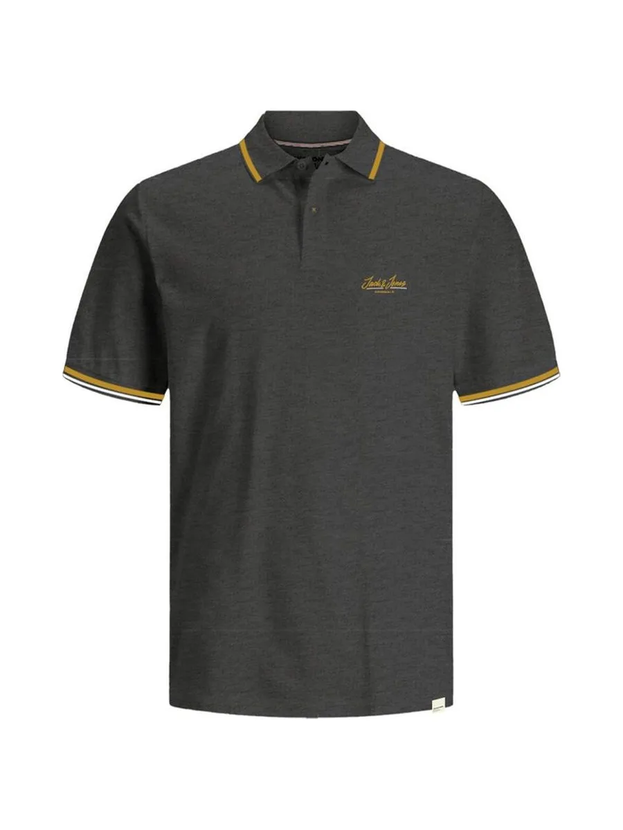 Polo Gris Foncé Homme Jack & Jones Jorten 2