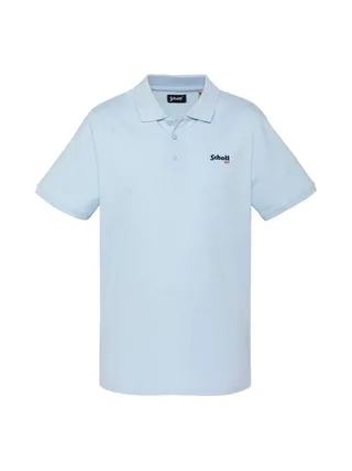 Polo Bleu Pastel Homme Schott PS0022 1
