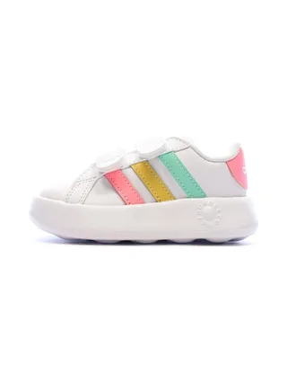 Baskets Blanches/Roses Fille Adidas Grand Court 2.0 IE1371 1