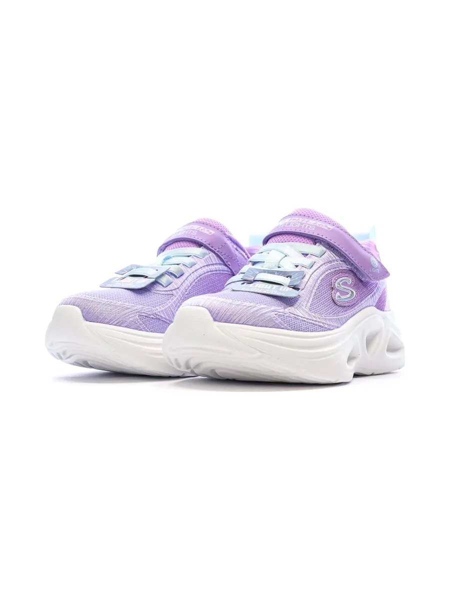 Baskets Mauves Clairs Fille Skechers Sola Glow 6