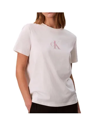 T-Shirt Blanc Femme Calvin Klein Jeans LV047E804G 1