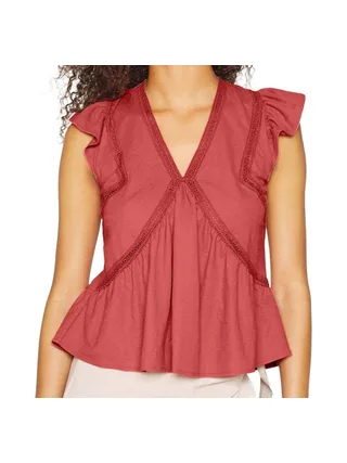 Top Rose foncé Femme Morgan Dera 1