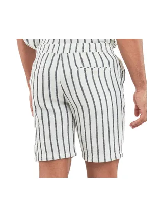 Short Blanc/Marine Rayure Homme Selected Slhregsal 2