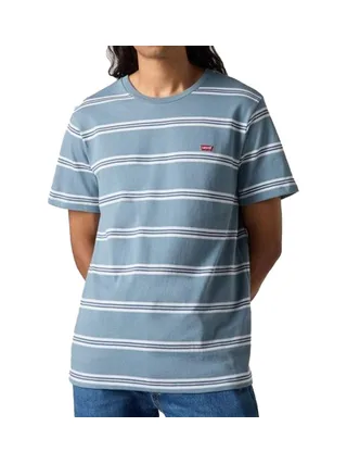 T-Shirt à Rayures Bleu Homme Levi's Original 1