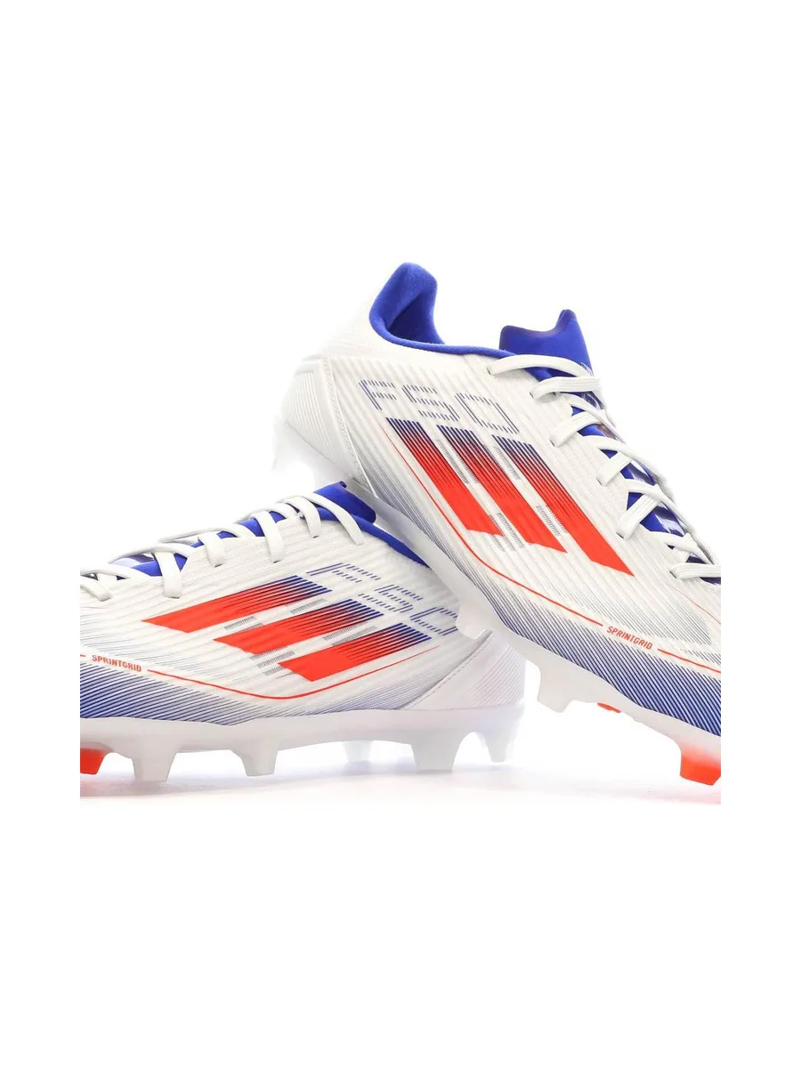 Chaussures de Foot Blanc/Bleu Adulte Adidas F50 League FG/MG 8
