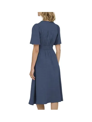 Robe Bleu Femme JDY Nora 2/4 Midi 2