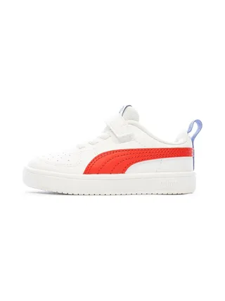 Baskets Blanc/Rouge Fille/Garçon Puma Rickie 1