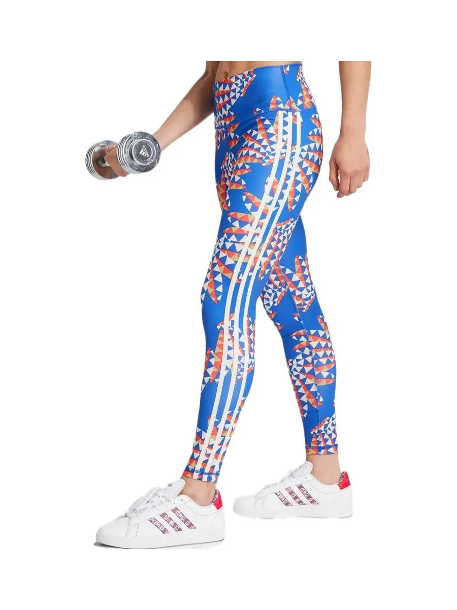Legging Bleu Femme Adidas Farm 1