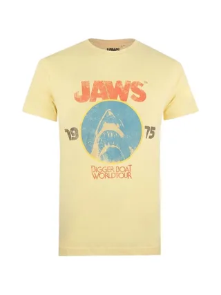 T-Shirt Orange Homme Jaws World Tour 1