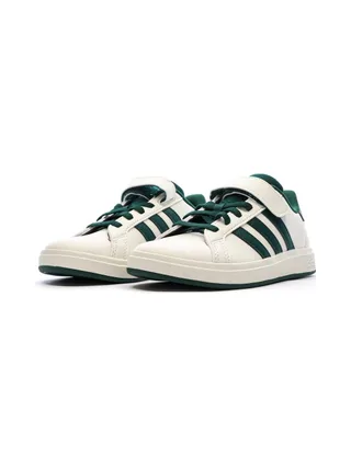 Baskets Ecru/Vert Garçon Adidas Grand Court 2.0 6