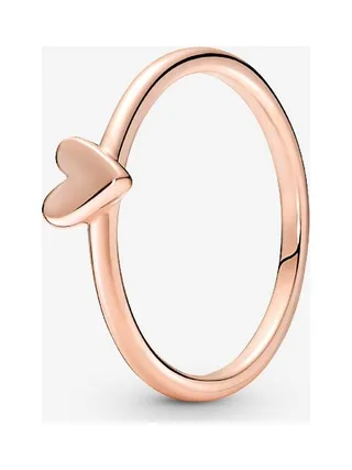 Pandora - Bague Cœur en plaqué or rose 14 carats 1