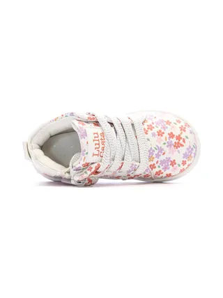 Baskets Blanc/Rose Fille Lulu Castagnette Lenaig Bottillon 4