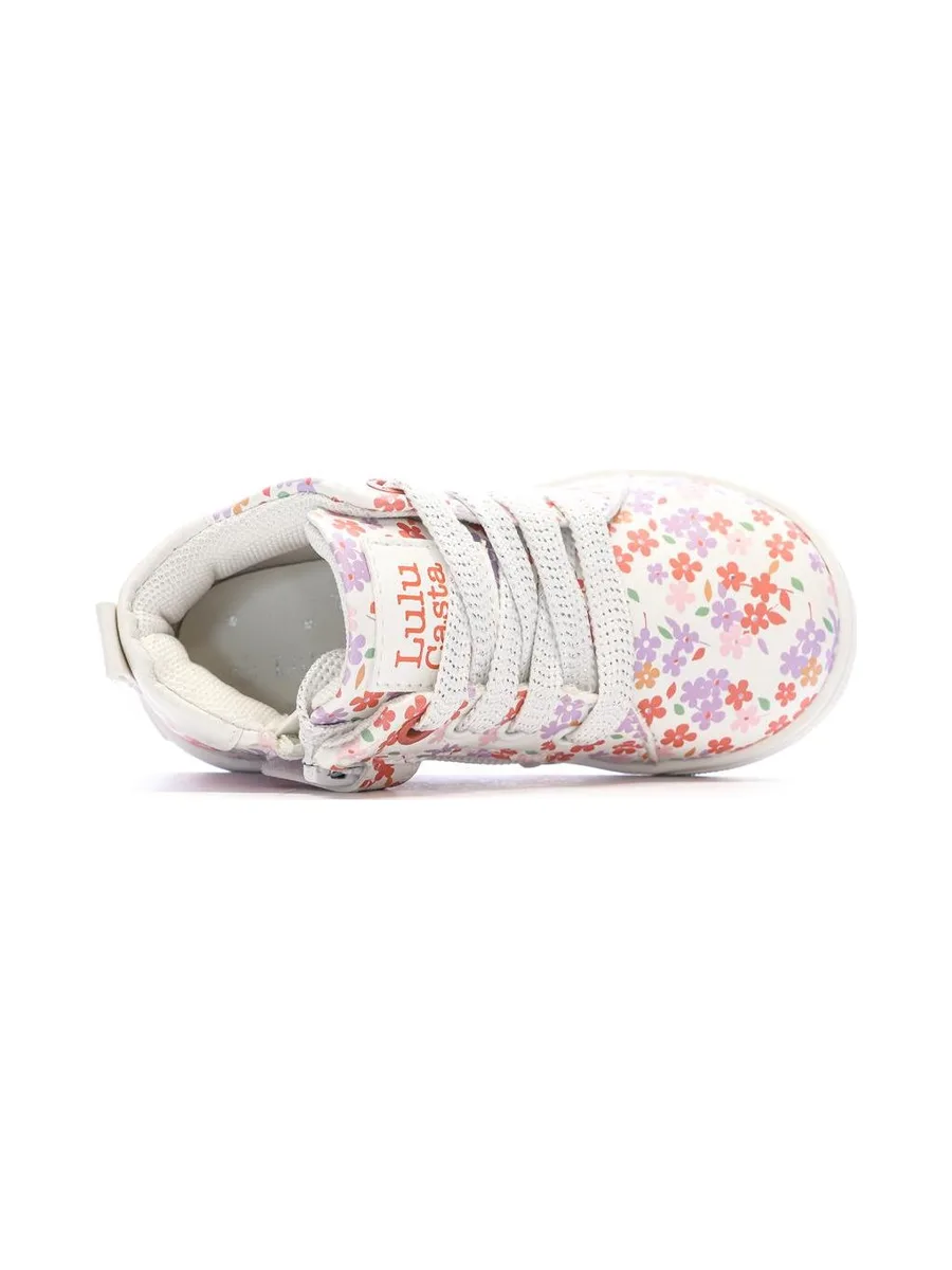 Baskets Blanc/Rose Fille Lulu Castagnette Lenaig Bottillon 5