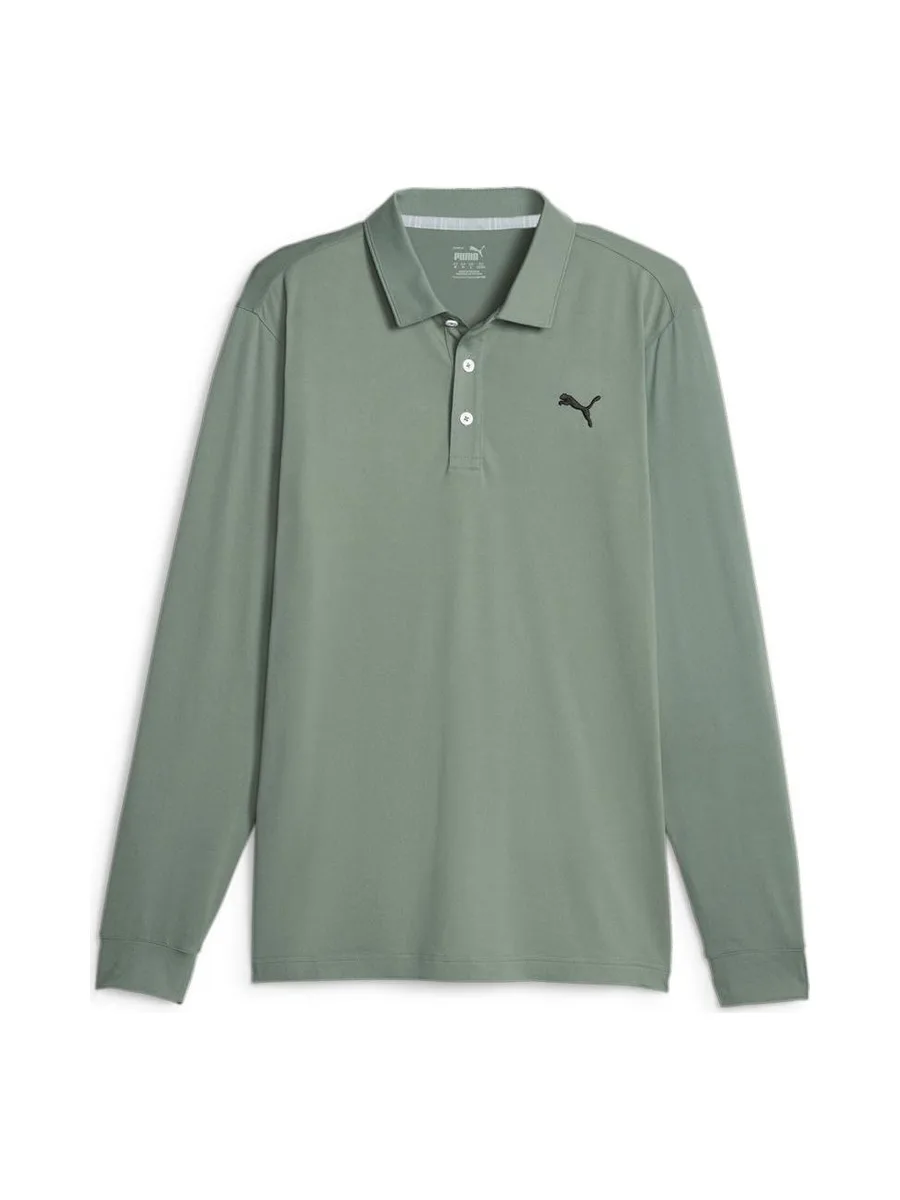 Polo Vert Homme Puma Longsleeve 2