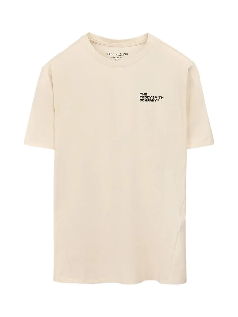 T-Shirt Beige Garçon Teddy Smith Company 2