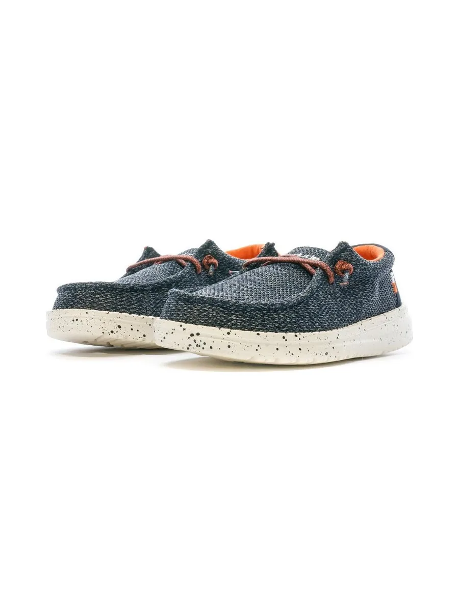 Chaussures Marine Garçon Hey Dude Wally Youth 7
