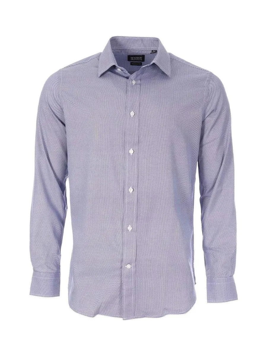 Chemise Marine/Blanc Homme Scotch & Soda SHOP02B41 2