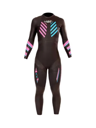 Combinaison Néoprène Noir/Rose Femme Mako Naiad 3.0 1