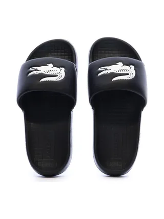 Claquettes Noir Femme Lacoste Serve Slide 1.0 3
