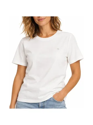 T-Shirt Blanc Femme Freeman Porter Chuck 1