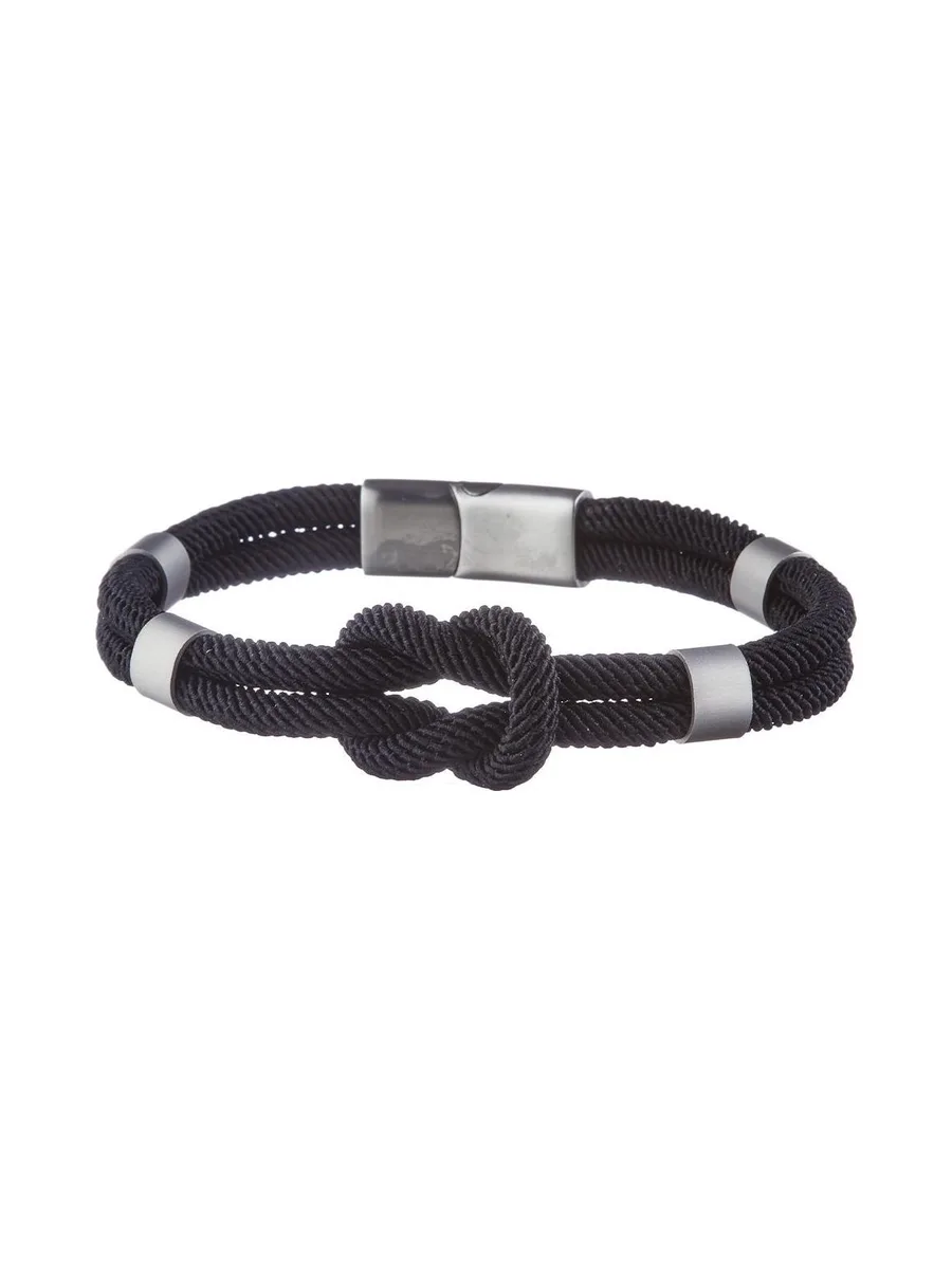 Bracelet Cordon Marin-fermoir Noir Homme Geographical Norway SG-315026 2