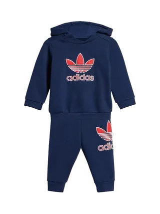 Survêtement Marine/Rouge Garçon Adidas Hoodie 1