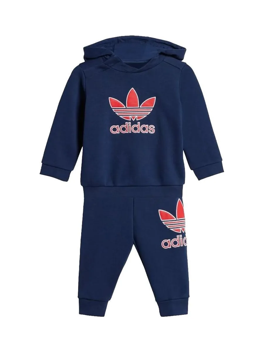 Survêtement Marine/Rouge Garçon Adidas Hoodie 2