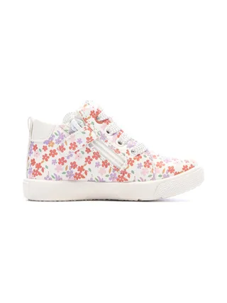 Baskets Blanc/Rose Fille Lulu Castagnette Lenaig Bottillon 2