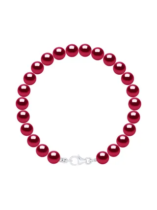 Bracelet Véritables Perles d'Eau Douce Rondes 6-7 mm — Argent 925 Millièmes — 18 cm 1