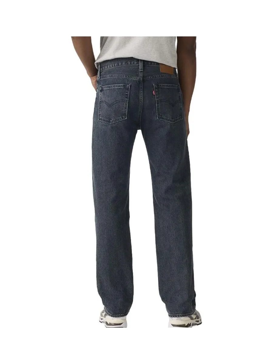 Jean 555 Noir Homme Levi's Relaxed Straight 000LO 3