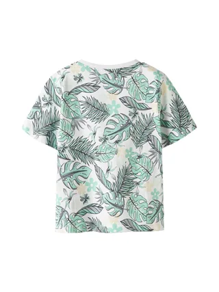T-Shirt Blanc/Vert Garçon Name it Valmas 2
