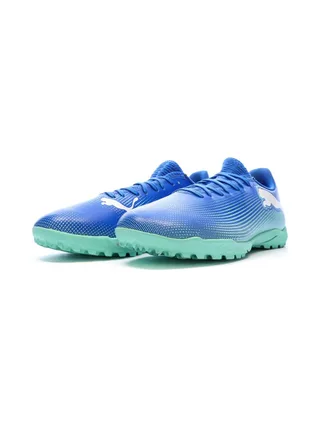 Chaussures de Foot Bleues Homme Puma Future 7 Play TT 6