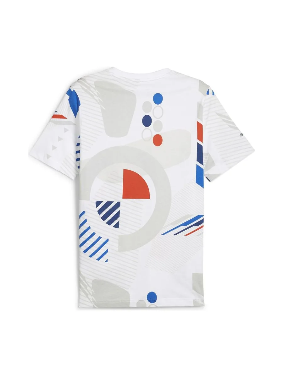 T-shirt Blanc/Bleu/Rouge Homme Puma 624153 2