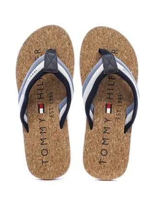 Tongs Bleu Homme Tommy Hilfiger Hilfiger Cork Beach 3