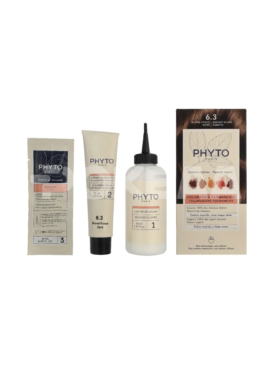 Phyto Phytocolor Permanent Color 110ml - #6.3 Dark Golden Brown 1