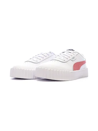 Baskets Blanche/Rose Fille/Femme Puma Carina 3.0 6