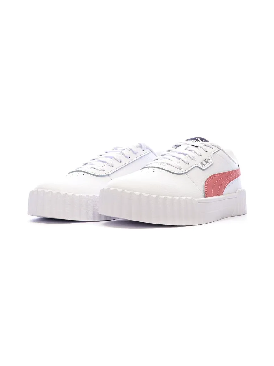 Baskets Blanche/Rose Fille/Femme Puma Carina 3.0 7
