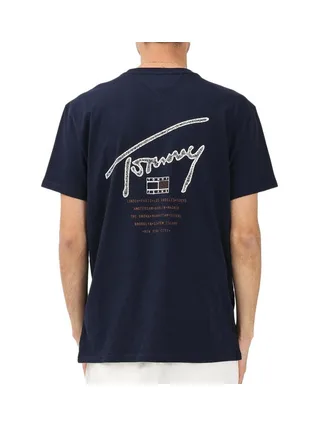 T-Shirt Marine Homme Tommy Hilfiger Backpri 2