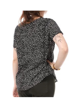 Blouse Noire à Motifs Femme Vero Moda Easy Joy 2