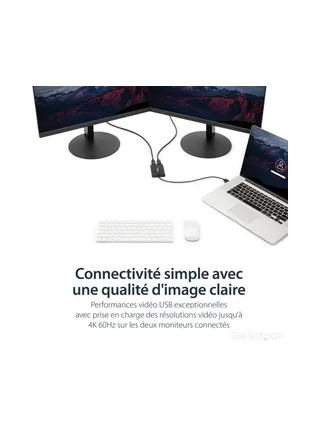 Adapter USB to Dual DisplayPort 4K 60Hz 10